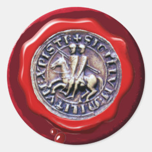 SEAL OF THE KNIGHTS TEMPLAR RED WAX SEAL