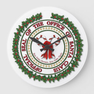 Seal of the Office of Santa Claus Wall Clock