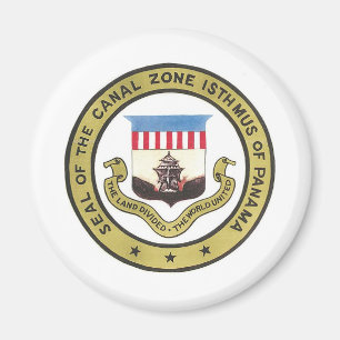 SEAL OF THE PANAMA CANAL ZONE MAGNET