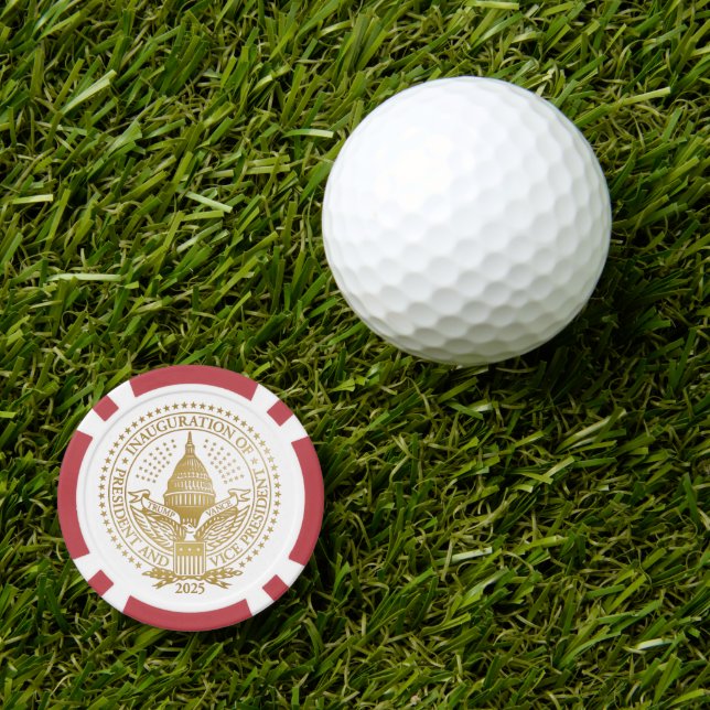 Seal of the Second Inauguration of President Trump Poker Chips (Golf Ball Marker)