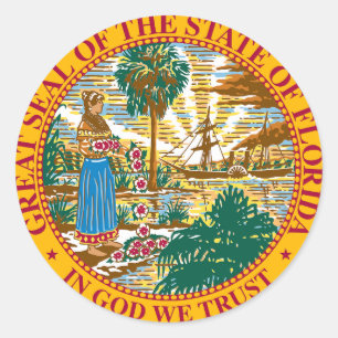 Seal of The State Of Florida Stickers