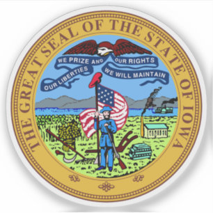Seal of the state of Iowa, USA