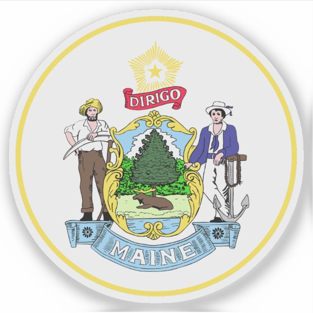 Seal of the state of Maine, USA (Front)