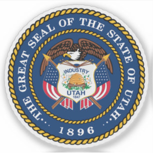 Seal of the state of Utah, USA