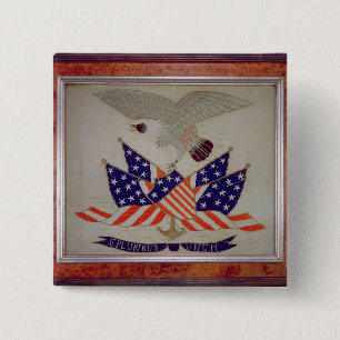 Seal of the United States of America, c.1840 15 Cm Square Badge