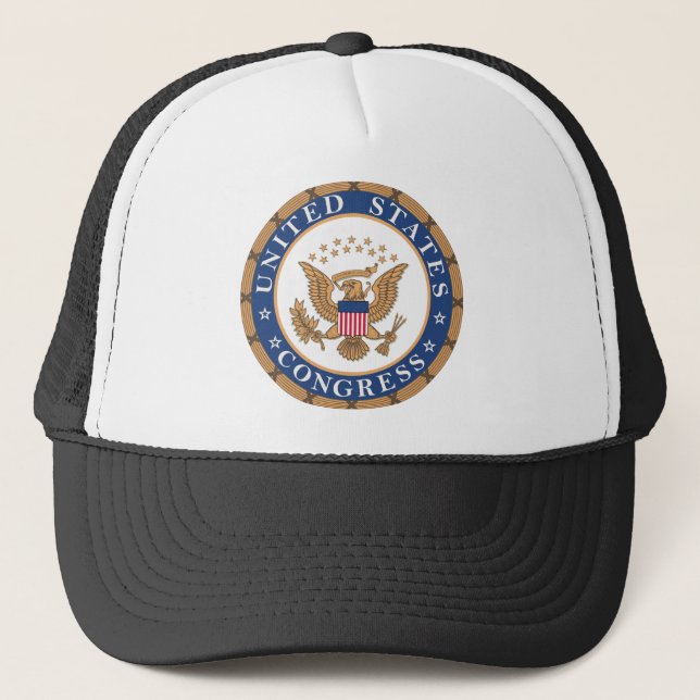 Seal of the US Congress Court Trucker Hat (Front)