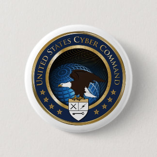 Seal of US Cyber Command 6 Cm Round Badge