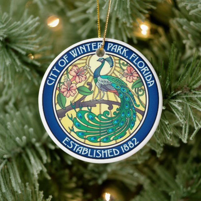 Seal of Winter Park, Florida Ceramic Tree Decoration (Tree)