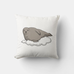 Seal on Clouds Cushion