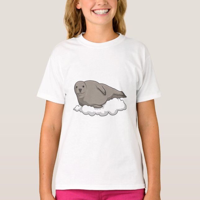 Seal on Clouds T-Shirt (Front)
