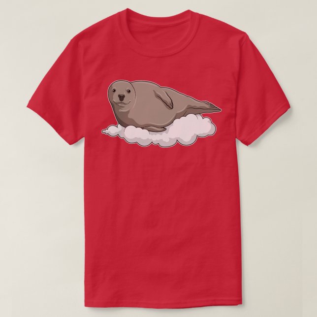 Seal on Clouds T-Shirt (Design Front)