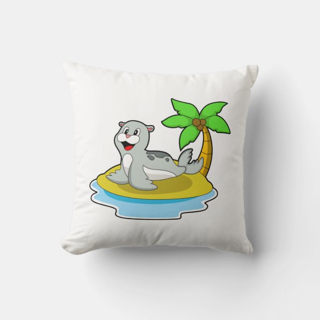 Seal on Island Cushion (Front)