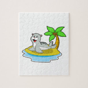 Seal on Island Jigsaw Puzzle