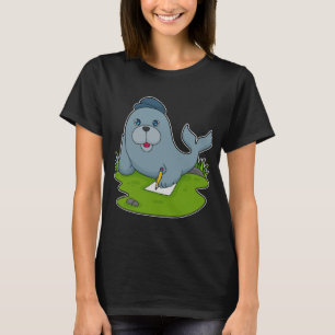 Seal Pencil Paper T-Shirt