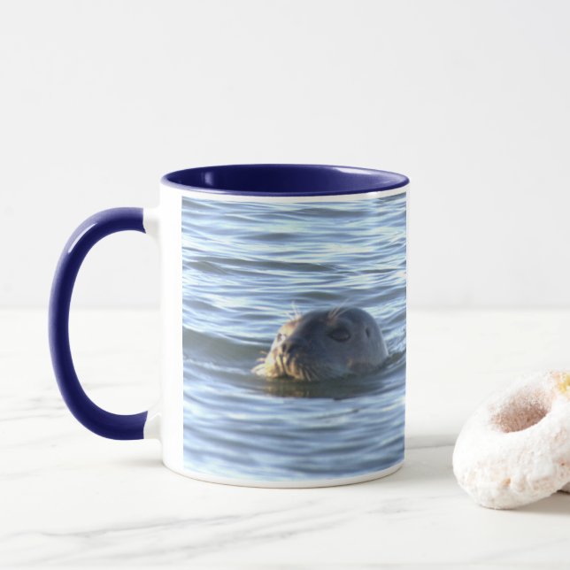 Seal Photo Mug (With Donut)