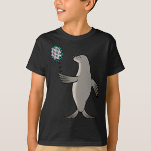 Seal Playing Badminton Hob  T-Shirt