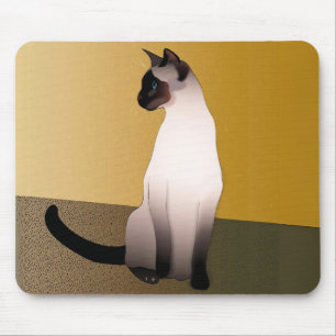 Seal Point Siamese Cat Mouse Mat