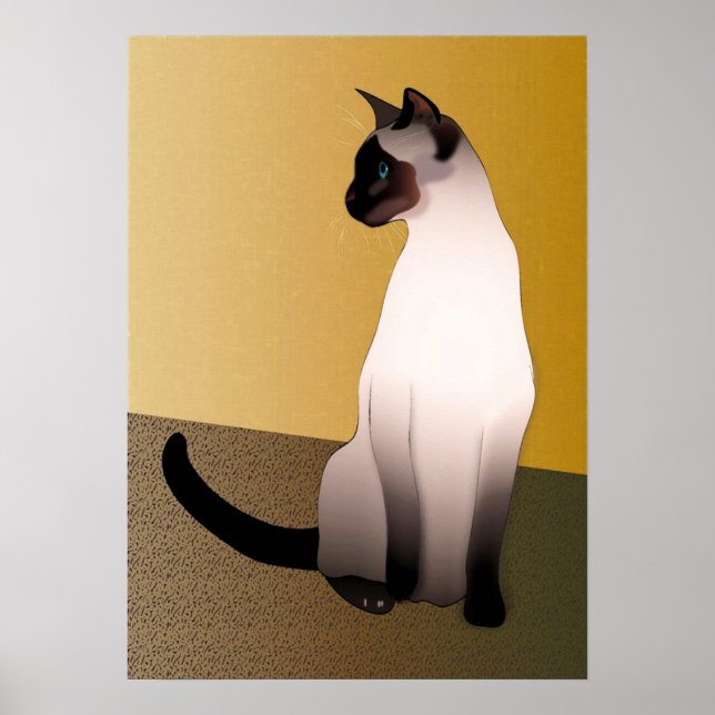 Seal Point Siamese Cat Poster (Front)