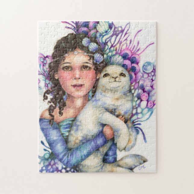 Seal Princess Fantasy Puzzle (Vertical)
