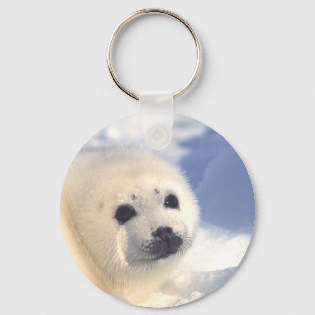 Seal Pup Face Key Ring (Front)