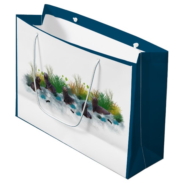 Seal Pup Party Gift Bag (Front Angled)