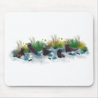 Seal Pup Party Mousemat