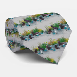Seal Pup Party Tie (Light Grey)