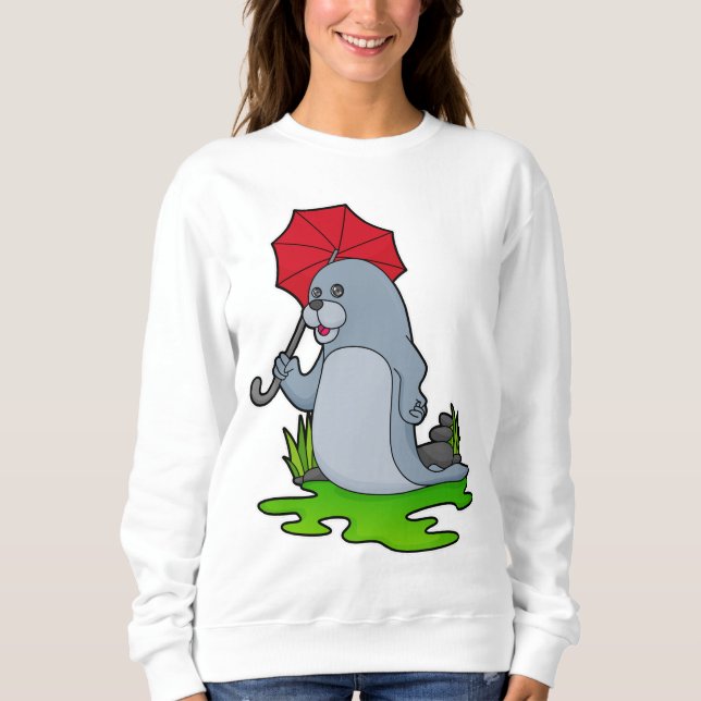 Seal Raining Umbrella Sweatshirt (Front)