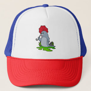 Seal Raining Umbrella Trucker Hat