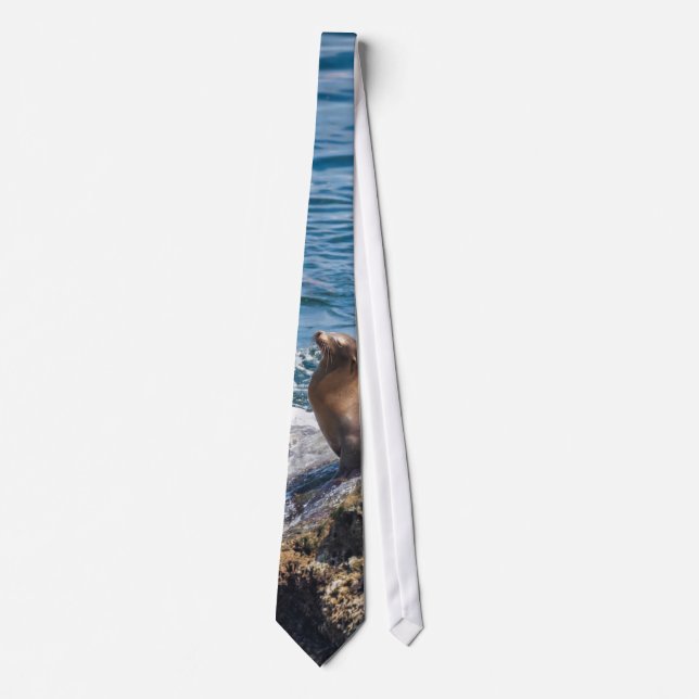 Seal Rock at La Jolla Beach in San Diego Tie (Front)