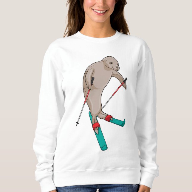 Seal Skier Ski Sweatshirt (Front)