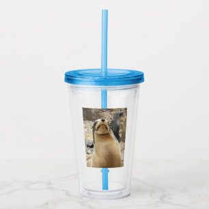 Seal Smile Acrylic Tumbler