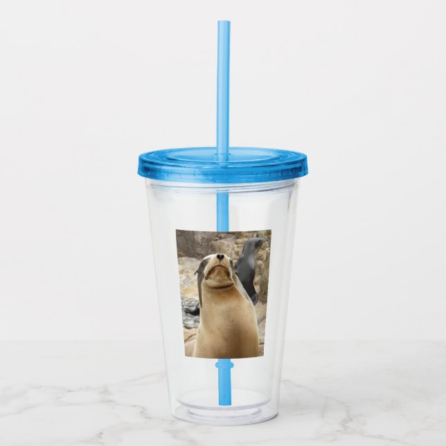 Seal Smile Acrylic Tumbler (Front)