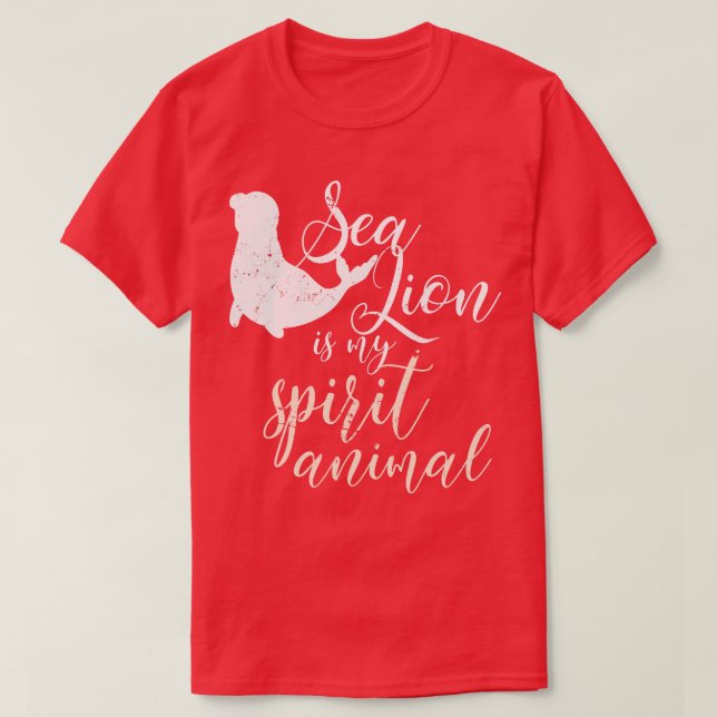 Seal Spirit Animal Gift Sea Lion T-Shirt (Design Front)