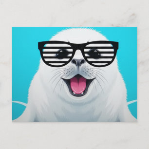 Seal Sunglasses Postcard
