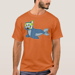 Seal Swimming Snorkel T-Shirt