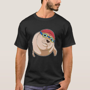 Seal Swimming Swimming Goggles Swimming Cap T-Shirt