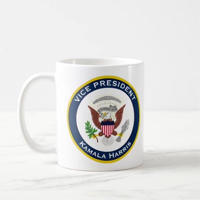 Seal VP Kamala Harris Portrait Coffee Mug (Left)