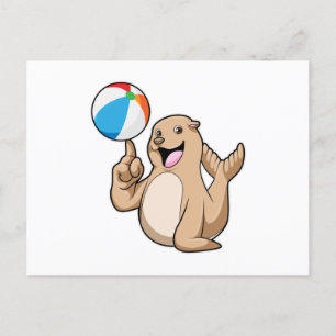 Seal Water Water polo Postcard