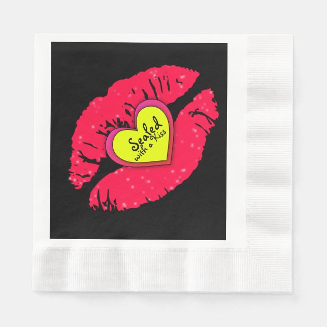 Seal With A Kiss Napkin (Front)