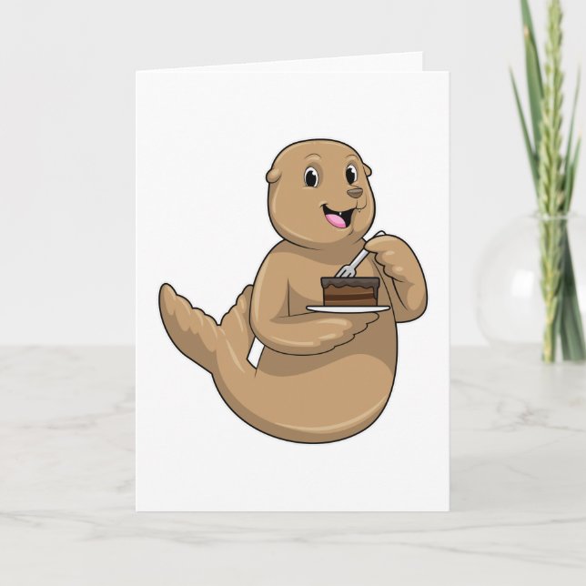 Seal with Cake Card (Front)
