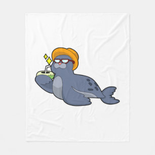 Seal with Coconut Fleece Blanket