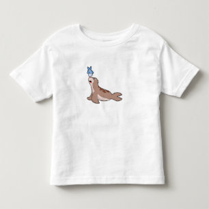 Seal with Fish (2).PNG Toddler T-Shirt