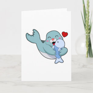 Seal with Fish Card