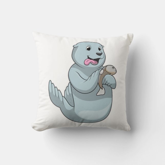 Seal with Fish Cushion (Front)