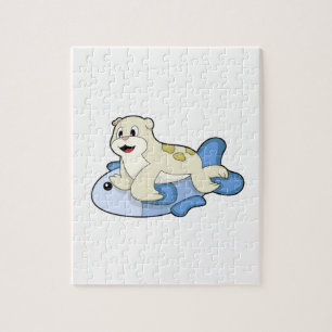 Seal with Fish Jigsaw Puzzle