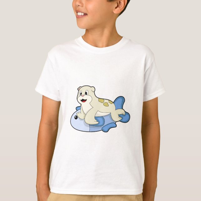 Seal with Fish T-Shirt (Front)