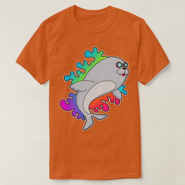 Seal with Glasses 2 T-Shirt (Design Front)