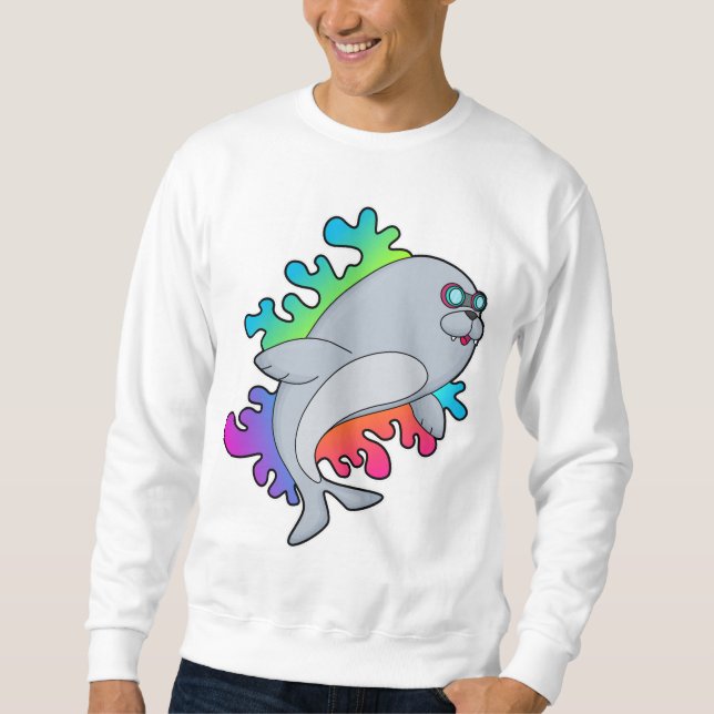 Seal with Glasses Sweatshirt (Front)