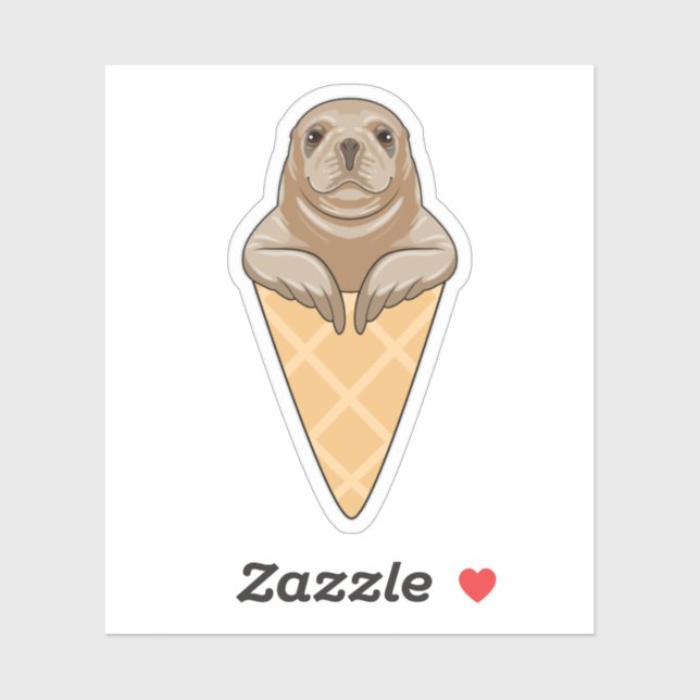 Seal with Ice cream cone (Sheet)